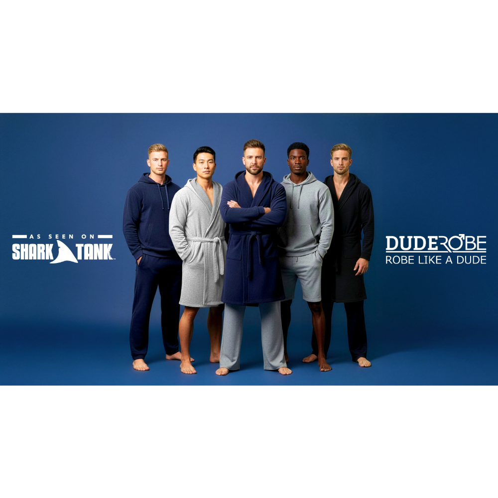 DudeRobe | Men's Luxury Hooded Robe & Loungewear | As Seen on Shark Ta
