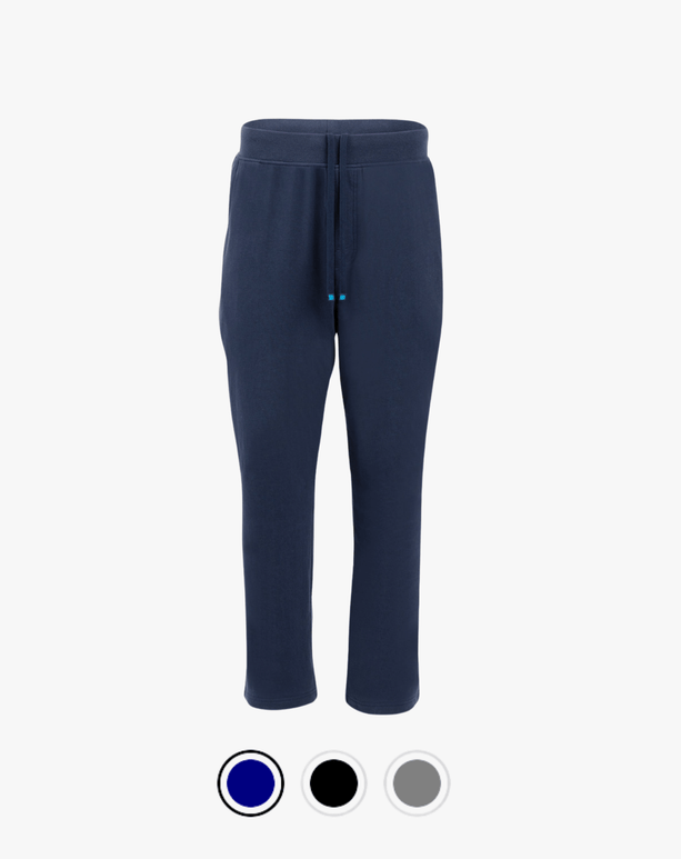 Navy DudePants: Super absorbent towel-lined sweatpants for gym, beach, and chill activities. Ultimate comfort and style.