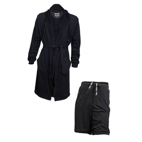 Luxury Men's Bathrobe & Shorts Combo