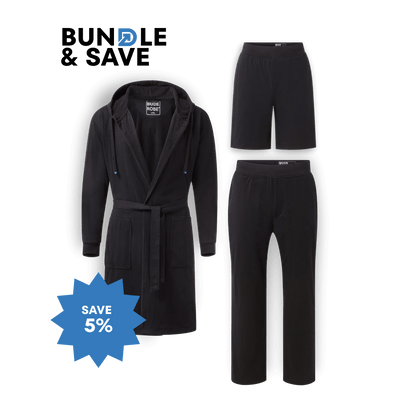 Ultimate Combo - Luxury Men's Bathrobe, Shorts & Pants