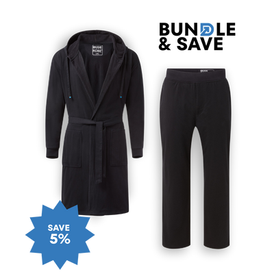 Luxury Men's Bathrobe & Pants Combo