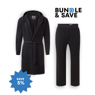 Luxury Men's Bathrobe & Pants Combo