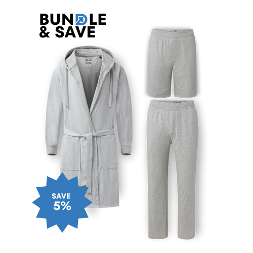 Ultimate Combo - Luxury Men's Bathrobe, Shorts & Pants
