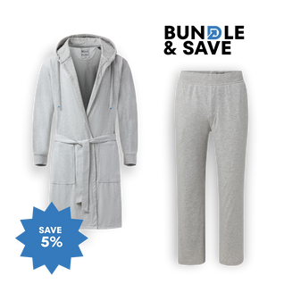 Luxury Men's Bathrobe & Pants Combo