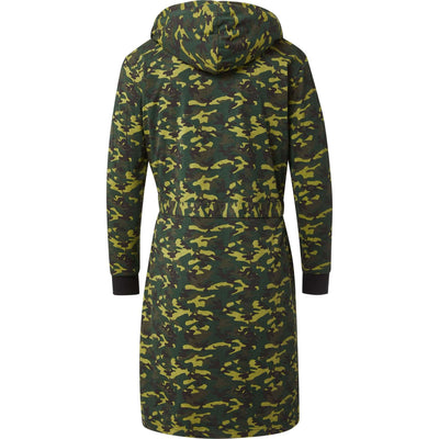 IndoorCamo™ Limited Edition DudeRobe in green camouflage pattern, designed for men's lounging with a hood.