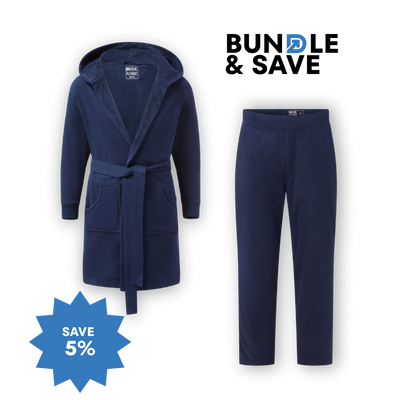 Luxury Men's Bathrobe & Pants Combo