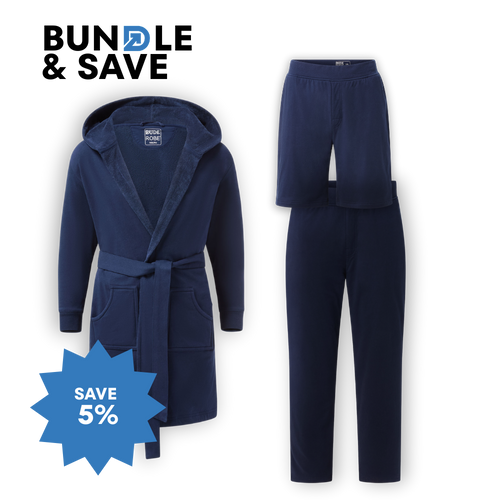 Ultimate Combo - Luxury Men's Bathrobe, Shorts & Pants