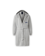 UFC DudeRobe in grey, featuring a hood and official UFC branding, ideal for comfortable fight nights, a must-have ufc merch.
