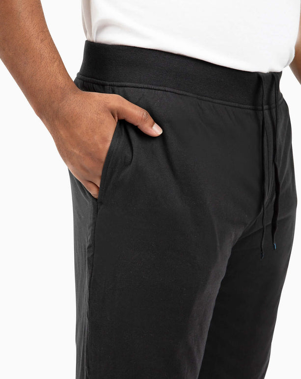 Close-up of DudePants showing comfortable waistband and deep pocket, perfect for active lifestyles.