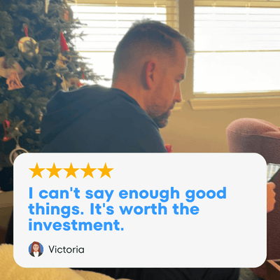 Customer review of The DudeRobe, a modern mens hooded bathrobe, showcasing high satisfaction and comfort.