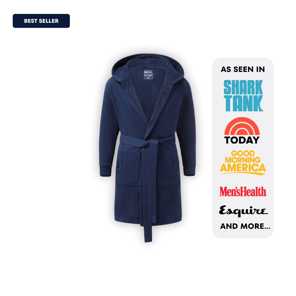Kids DudeRobe - Modern Hooded Kids Robe Grey / XS (10-15 Year Old) Kids DudeRobe - Modern Hooded Kids Robe Grey / XS (10-15 Year Old)