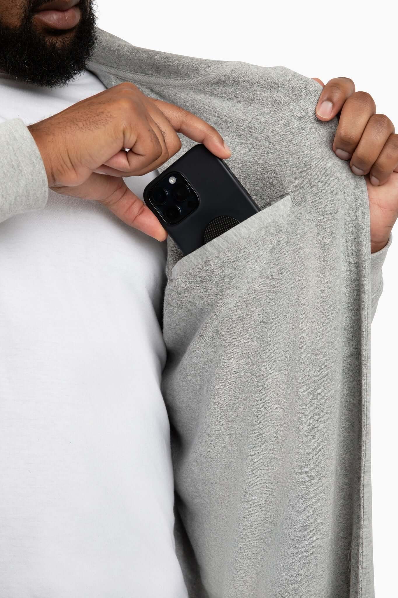 The DudeRobe - Ultimate Hooded Bathrobe for Men