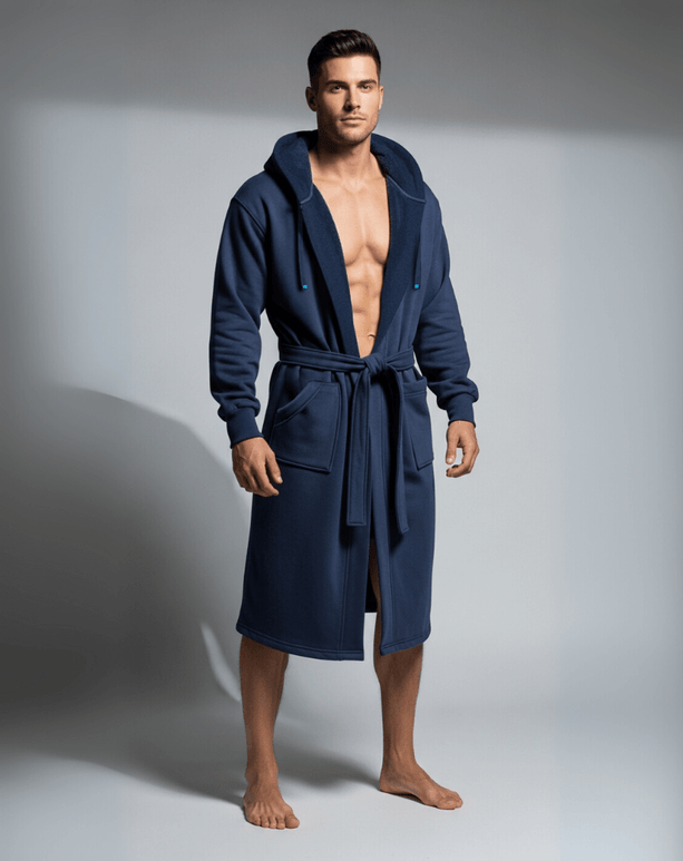 The DudeRobe - Men's Luxury Hooded Bathrobe