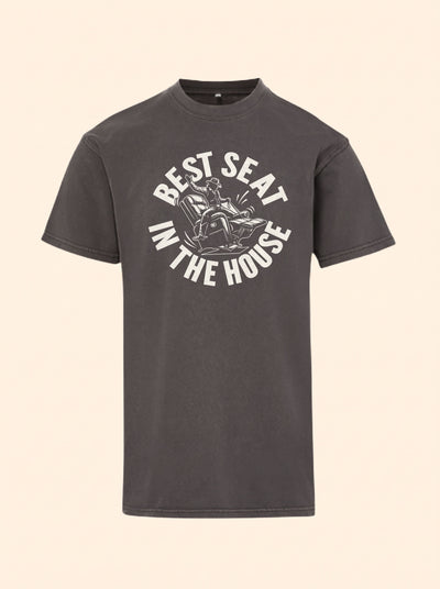 DudeRobe Tee - Best Seat In The House - Ash Black