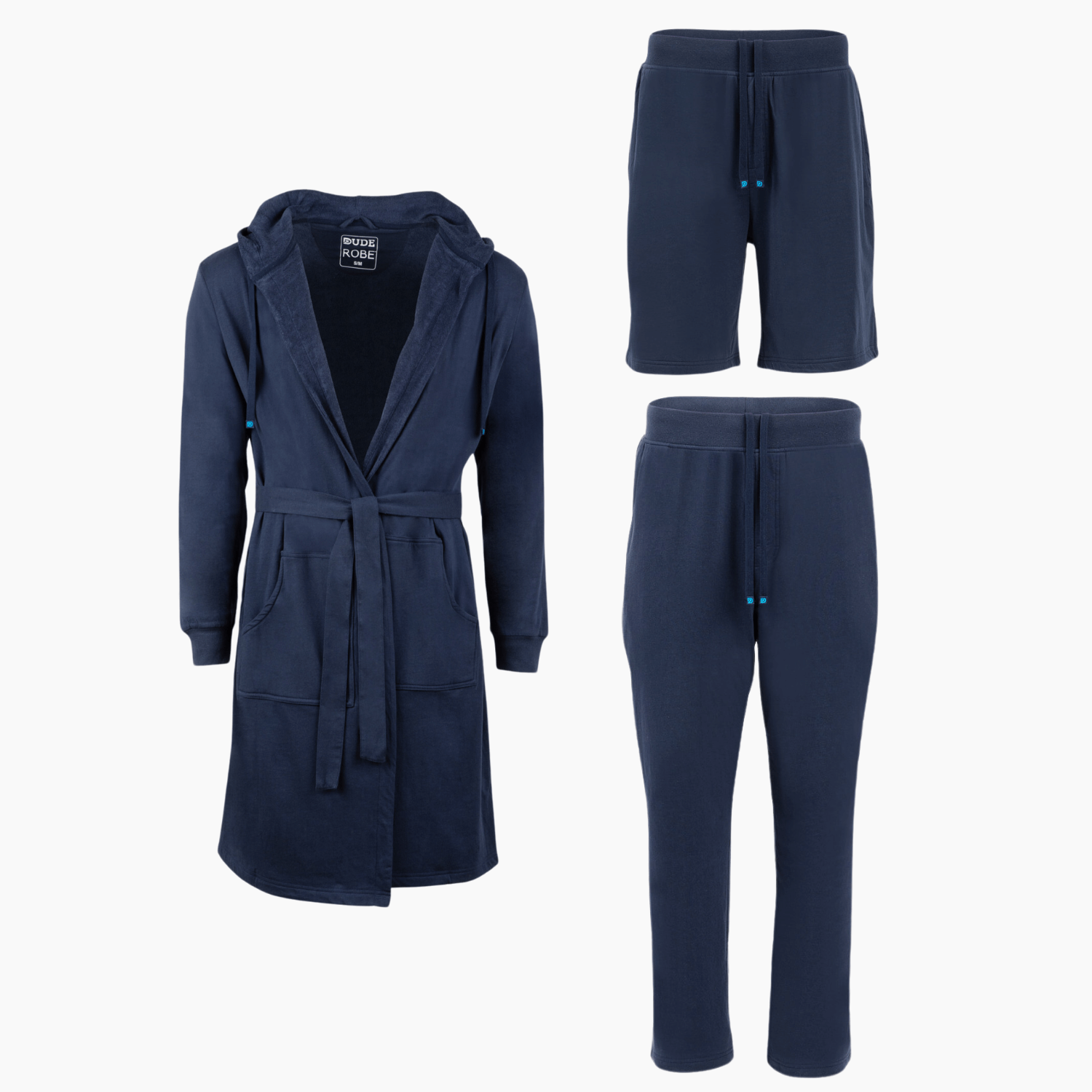 Ultimate Combo - Luxury Men's Bathrobe, Shorts & Pants