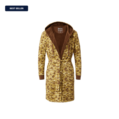 IndoorCamo™ Limited Edition DudeRobe in camouflage pattern, perfect for lounging and comfort.