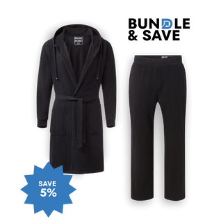 Luxury Men's Bathrobe & Pants Combo