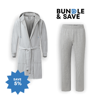 Luxury Men's Bathrobe & Pants Combo