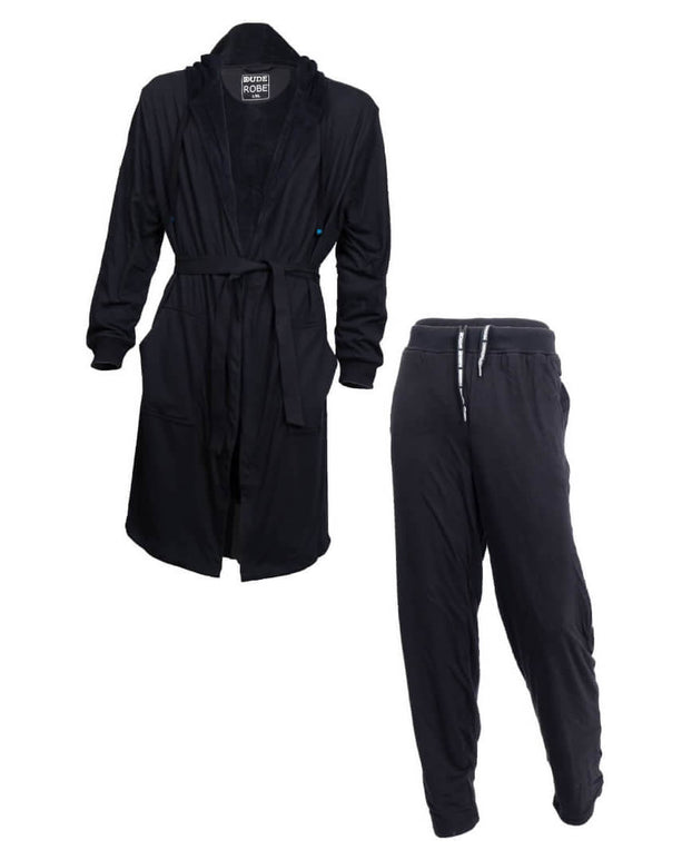 Luxury Men's Bathrobe & Pants Combo