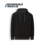 Reversible DudeHoodie, a versatile reversible hoodie for men with unique pocket styles and two distinct sides.