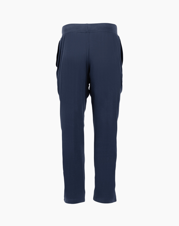 Navy DudePants showcasing a relaxed fit with deep pockets and towel-lined interior for comfort and versatility.