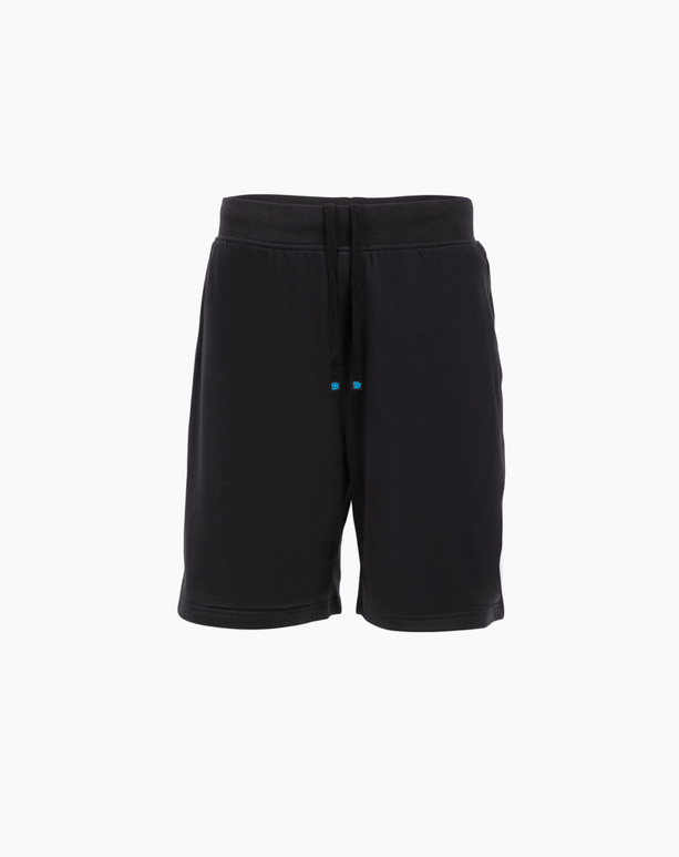 DudeShorts in black, designed for comfort with absorbent towel lining and premium waistband, perfect for active lifestyles.