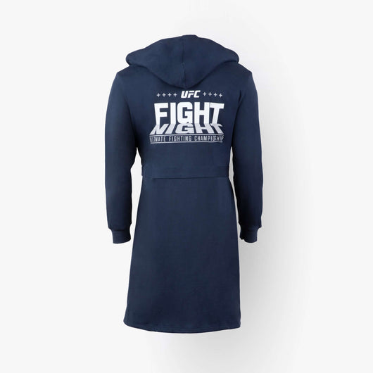 UFC DudeRobe in navy showing back design with 'Fight Night' print, perfect ufc merch for fans.