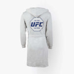 Back view of the UFC DudeRobe in grey, an essential piece of ufc merch for fight night comfort.