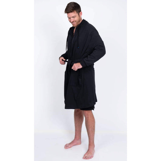 UFC DudeRobe in black, ideal for fight nights, showcasing UFC merch comfort and style.